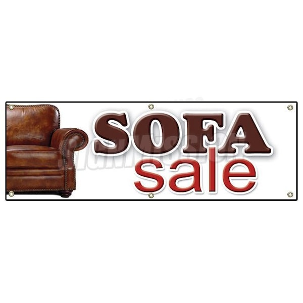 Signmission SOFA SALE BANNER SIGN couch furniture store signs 50% off sleep bed B-72 Sofa Sale - main
